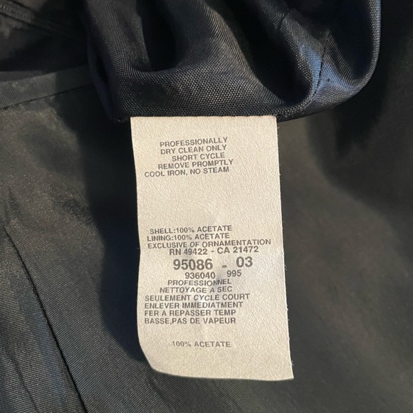 Vintage Scott McClintock Millennium 2000 BLACK Acetate MAXI SKIRT - Picture 9 of 13